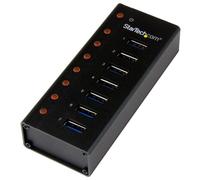 StarTech.com HUB USB 3.0 a 7 porte con custodia metallica - Perno e concentratore USB 3.0 desktop/montabile a parete NEW