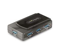StarTech. com Hub USB a 7 porte con interruttore on/off - USB 3.0 5Gbps - USB-A a 7X USB-A - Hub USB-A compatto autoalimentato con alimentatore da 35 W - Hub USB per desktop/laptop - Hub di espansione USB (5G7AS-USB-A-HUB)
