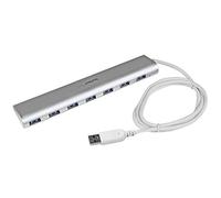 StarTech.com Hub USB a 7 porte, Da USB A a 7 porte USB-A, USB 5Gbps, design robusto, alimentazione via bus o alimentatore esterno, hub USB 3.0 portatile per notebook