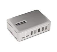 StarTech.com Hub USB-C 3.0 a 7 Porte - 5x USB-A + 2x USB-C - Autoalimentato con Alimentatore da 65W - Hub USB 3.1 10Gbps - Multipresa USB Type-C per Desktop/Laptop con Cavo di Bloccaggio Certificato U