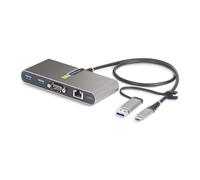 StarTech.com Hub USB-C a 2 porte con Ethernet Gb e seriale RS232 FTDI, dongle US