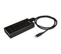 ST HB30C5A2CST - USB 3.0, hub USB-C a 7 porte, 5 USB-A 2x USB-C, nero