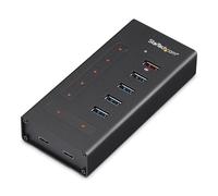 ST HB30C5A2CST - USB 3.0, hub USB-C a 7 porte, 5 USB-A 2x USB-C, nero