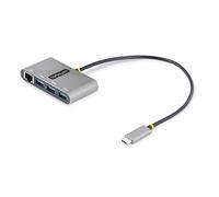 StarTech.com Hub USB-C con Ethernet a 3 porte - Adattatore USB Type-C con 3x USB