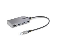 StarTech.com Hub USB con Ethernet a 3 porte - Hub USB 3.0 5Gbps alimentato da bu
