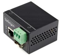 StarTech.com Industrial Fiber to Ethernet Media Converter - 100Mbps SFP to RJ45/