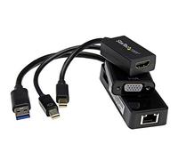 Startech.com Kit Accessori 3 In 1 per Microsoft Surface Pro 4 / Pro 3 / Pro 2 / Surface 3 HDMI Vga, Mdp a VGA/HDMI e USB3.0 a Gbe