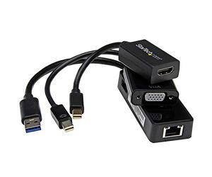 Startech.com Kit Accessori 3 In 1 per Microsoft Surface Pro 4 / Pro 3 / Pro 2 / Surface 3 HDMI Vga, Mdp a VGA/HDMI e USB3.0 a Gbe