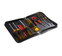 StarTech.com Kit attrezzi per computer da 11 pezzi, Kit di strumenti di riparazione per PC con custodia in vinile con cerniera (CTK200)