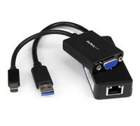 Startech.Com Kit di Adattatori VGA e Gigabit Ethernet per Thinkpad X1 Carbon di Lenovo, Mdp a Vga, USB 3.0 a Gbe