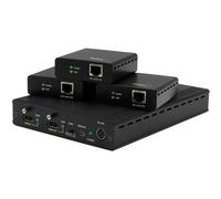 StarTech.com Kit extender HDBaseT a 3 porte con 3 Ricevitori - Splitter HDMI 1x3 via Cat5 - fino a 4K