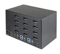 StarTech.com KVM Switch DisplayPort a 2 porte e 4 monitor - 4K 60Hz UHD HDR -