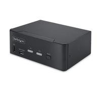 StarTech.com KVM Switch DisplayPort a 2 porte per doppio monitor, 8K 60Hz/4K 144Hz, DP 1.4, 2x USB 10Gbps, 4x USB, hotkey/TAA