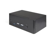 StarTech.com KVM Switch HDMI a 2 porte e doppio monitor 4K60Hz Ultra HD HDR - Sw