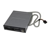 StarTech.com Lettore per schede di memoria multimediali USB 2.0 22 in 1 alloggiamento frontale 3,5" - colore nero (3.5IN FRONT
