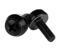 StarTech.com M5 x 12mm - Screws - 50 Pack, Black - M5 Mounting Screws for Server