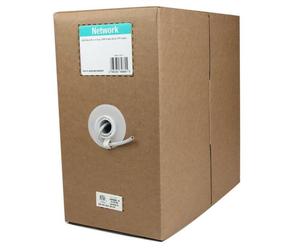 StarTech.com Matassa cavi di rete Cat5e - Rotolo in serie di cavi UTP solidi CMR Cat5e, 304,8 m colore grigio