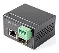 StarTechcom Media converter fibra a Ethernet 30W - Convertitore gigabit fibra ottica rame per uso industriale - PoE+ Media con