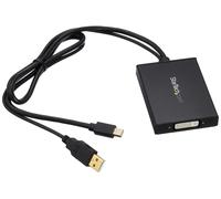 ST MDP2DVID2 - Adattatore monitor, Mini-DP > DVI-I, USB-PD, nero