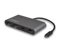 StarTech.com Thunderbolt 3 Mini Dock - Docking Station TB3 portatile per doppio monitor DisplayPort 4K 60Hz -USB- A hub (USB 3.0/5 Gbps) e GbE - Cavo da 28 cm - Adattatore multiporta per laptop - Mac/Windows