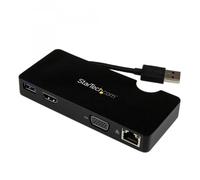 StarTech.com Mini Docking Station Universale per Laptop USB 3.0 con uscita HDMI/VGA e Gigabit Ethernet USB3.0 (USB 3 LAPTOP PORTABLE DOCK - USB ULTRABOOK MINI DOCK 3Y WARR)