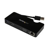 StarTech.com Mini Docking Station Universale per Laptop USB 3.0 con uscita HDMI/VGA e Gigabit Ethernet USB3.0 (USB 3 LAPTOP POR