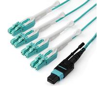 StarTech.com 3m (10ft) MTP(F)/PC to 4x LC/PC Duplex Breakout OM3 Multimode Fiber