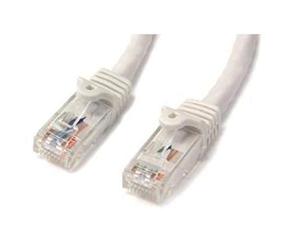 StarTech.com N6PATC3MWH Cavo di Rete CAT6, Patch Ethernet, RJ45, UTP, Antigroviglio, 3 m, Bianco