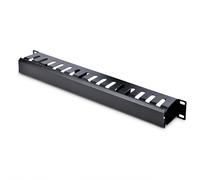StarTech.com Pannello Gestione Cavi 1U Orizzontale per armadi rack 19" - Pannello passacavi orizzontale con fessure e coperchio - Sistema di gestione cavi/canalina per rack 19 pollici
