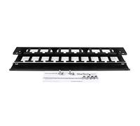 Startech Rack 1u Horizontal Hutter Panel With Cover One Size Black