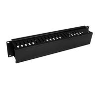 StarTech.com Pannello Gestione Cavi Orizzontale per armadi rack 2U con canalina passacavi a denti e copertura