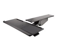 StarTechcom Porta tastiera estraibile per scrivania - Ripiano scorrevole sotto scrivania per tastiera PC - Mensola ergonomica