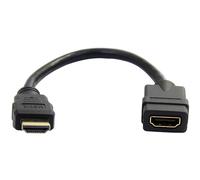 StarTech.com Prolunga HDMI maschio femmina da 15cm, Prolunga Cavo HDMI UHD 4K 30Hz M/F, Estensione cavo HDMI 1.4 ad elevata velocità, Dongle Adattatore HDMI salvaporta M/F, 28 AWG (HDMIEXTAA6IN)