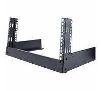 StarTech.com Rack 19" 4U Aperto da Tavolo, Rack a 2 Montanti Autoportante per Apparecchiature di Rete/Patch Panel/Dati/AV/IT/Studio/Computer fino a 30 kg, Viti e Dadi in Gabbia inclusi (RK4OD)