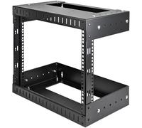 StarTech.com Rack 8U a giorno per montaggio attrezzature a parete - Profondità regolabile