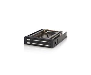 STARTECH.COM Rack removibile 3.5" senza cassetto per 2 dischi rigidi 2.5" - Faccia posteriore 3.5 pollici - Sostituibile a caldo - Hot swap