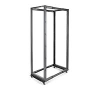 StarTech.com Rack Server Mobile 42U a 4 Montanti, Rack Rete 19 a 4 Montanti con Ruote, Rack Mobile con Profondità Regolabile per PC/AV/Dati/IT - Ruote, Piedini di Livellamento o Montaggio a Terra - No