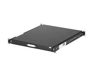 Startech.Com Ripiano 1U Scorrevole per Armadio Server Rack 19" - Cassetto Estraibile/Scorrevole con 55,8 Cm di Profondità - Mensola In Acciaio Convertibile In Cassetto - Nero (Slideshelfd)