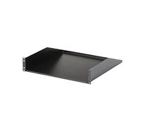 StarTech.com Ripiano Rack 19" 2U, Mensola universale per rack dati e armadi rack da 19 pollici, Acciaio resistente, Scaffale Rack shelf a sbalzo, Capacità 56kg, Profondità 46 cm (CABSHELFHD)