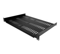 StarTech.com Ripiano Rack 19 pollici 1U - Piattaforma Rackabile Universale Ventilata - Ripiano Cantilever per Rack di Rete 19" - Ripostiglio Ra