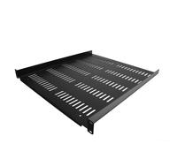 StarTech.com Scaffale rack 1U 19 - Vassoio rack ventilato universale - Scaffale patchbay - Scaffale rack a sbalzo 19 - Capacità 25 kg - Archiviazione rack per computer - Profondità 50 cm (20 ), nero -