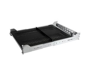 StarTech.com Scaffale scorrevole ventilato 2U con braccio per la gestione dei cavi - Profondità regolabile - 22,7kg - Nouvo