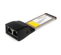 StarTech.com Scheda adattatore di rete NIC ExpressCard Dual Port Gigabit Ethernet 1 porta per laptop