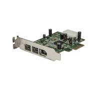 StarTech.com Scheda adattatore PCI Express FireWire 2b 1a 1394 a basso profilo - 3 porte NEW