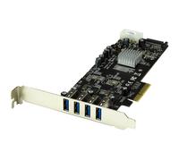 Startech Pcie 4 Port Usb 3.0 Sata Molex Uasp One Size Black / Silver