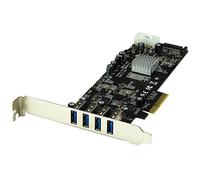 StarTech.com Scheda adattatore PCI Express (PCIe) SuperSpeed a 4 porte USB 3.0 (5Gbps) con UASP - 2 canali da 5 Gbps dedicati (PEXUSB3S42V)