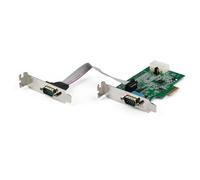 StarTech.com Scheda adattatore seriale PCI Express RS232 a 2 porte - Scheda controller host seriale PCIe RS232 - PCIe a seriale