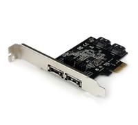STARTECH.COM Scheda con Troller PCI Express Sata 6 Gbps Esata 2 Porte, Scheda PC