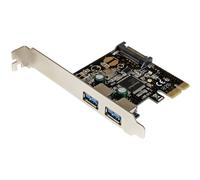 Startech Scheda Controller Usb 3.0 Pcie A 2 Porte One Size Black