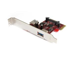 StarTech.com Scheda controller da PCI Express a 2 porte USB 3.0 con supporto UASP - Scheda PCIe - 1 interna 1 esterna - Nouvo